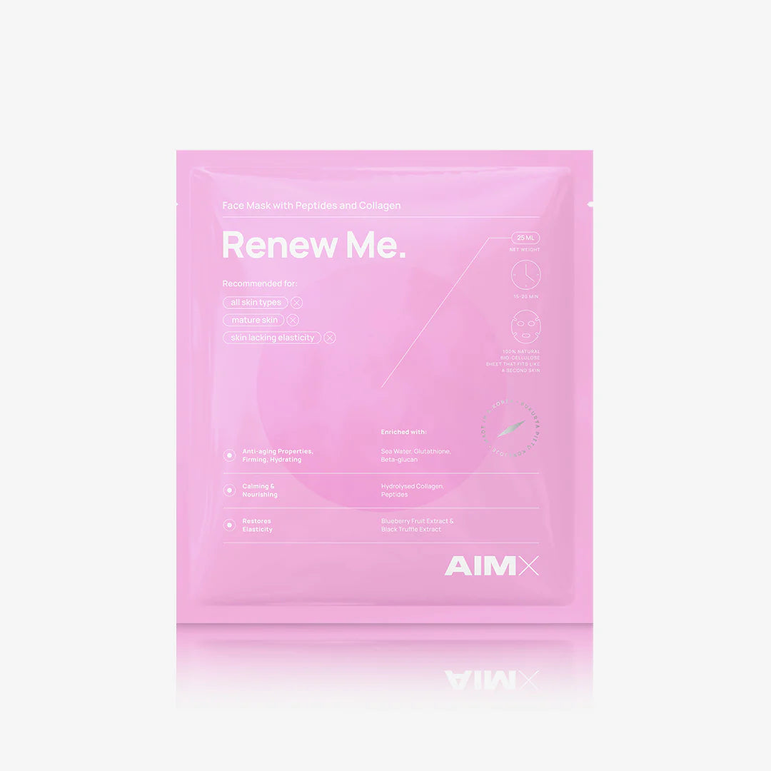Lerelle Beauty Aimx Renew Me Korean sheet mask sachet ingredient details