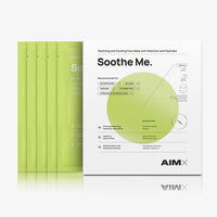 Lerelle Beauty Aimx Soothe Me sheet mask box with pouch stack