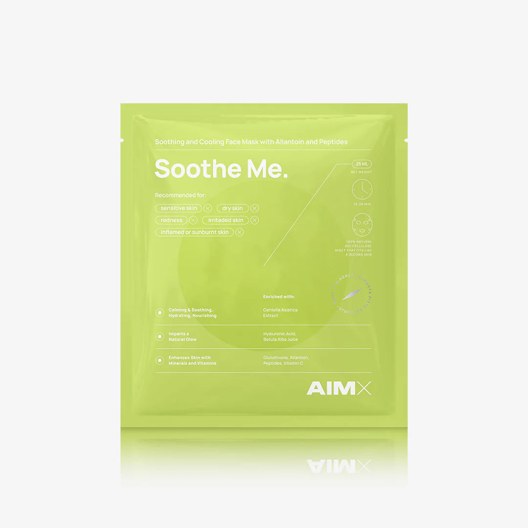 Lerelle Beauty Aimx Soothe Me sheet mask sachet packaging