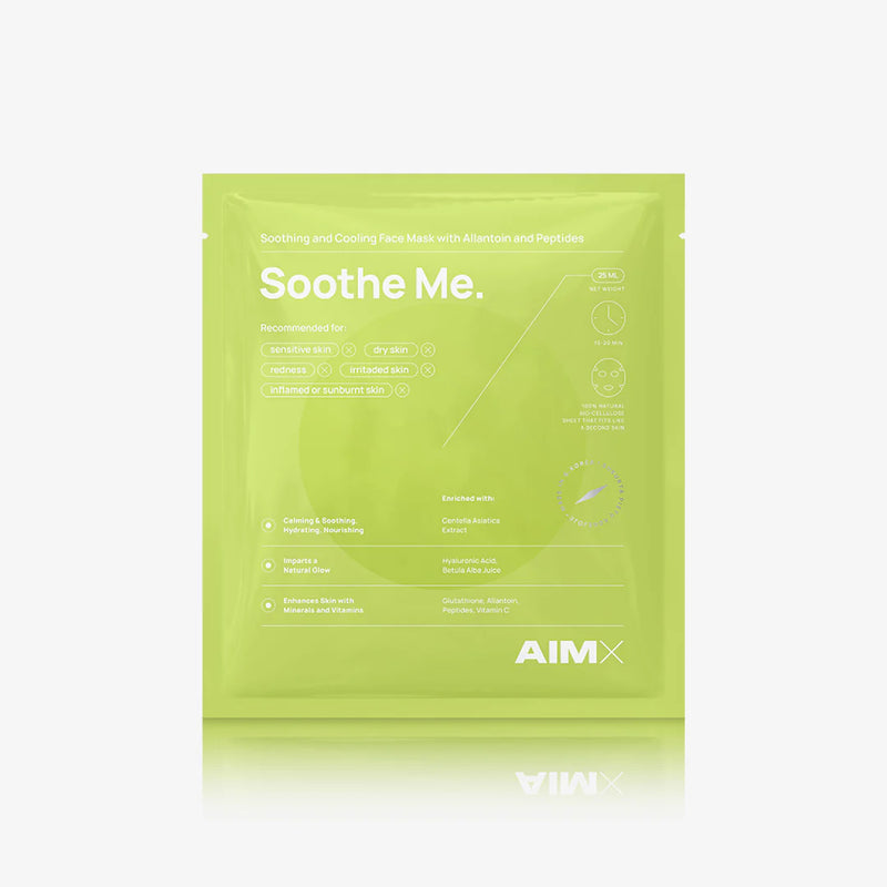 Lerelle Beauty Aimx Soothe Me sheet mask sachet packaging
