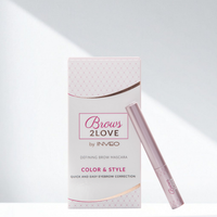 Lerelle Beauty Brows2Love defining brow mascara box and wand, Color & Style formula