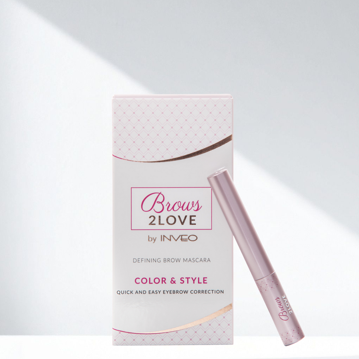 Lerelle Beauty Brows2Love defining brow mascara box and wand, Color & Style formula
