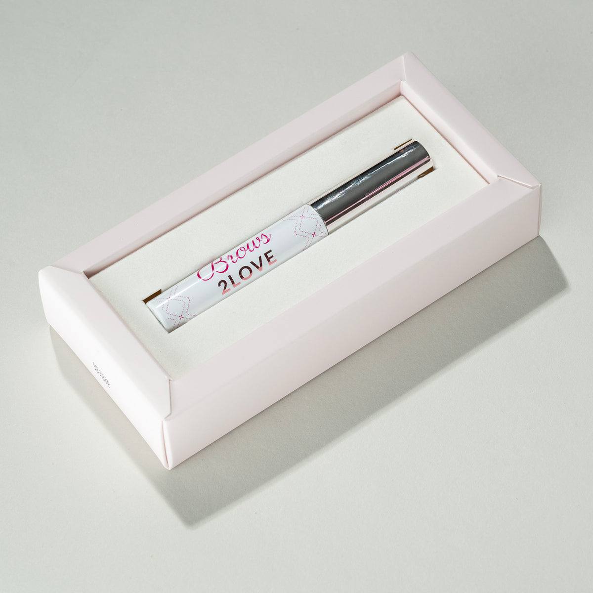 Lerelle Beauty Brows2Love eyebrow growth serum tube in pink gift box