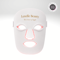 Lerelle Beauty red light therapy face mask with glowing red LEDs around the eyes, nose and mouth, HiStyle Best Beauty Tool Award 2026 winner