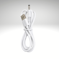 USB charging cable with DC plug for the Lerelle Beauty LED mask remote control.