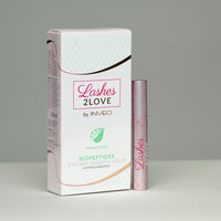 Lerelle Beauty Lashes2Love Biopeptides eyelash growth serum box side panel with ingredients