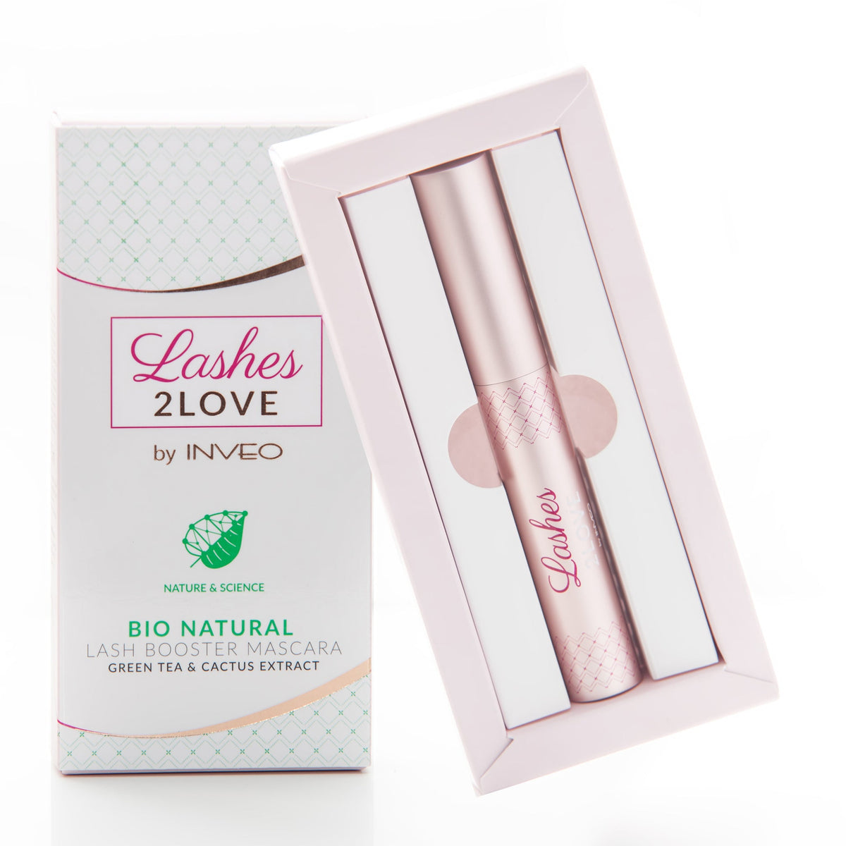 Lerelle Beauty Lashes2Love Lash Booster Mascara for length and volume, tube in open display box