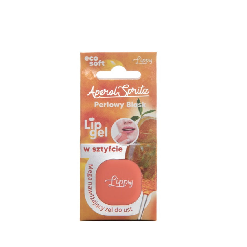 Lerelle Beauty Lippy Aperol Spritz natural lip balm box packaging front view